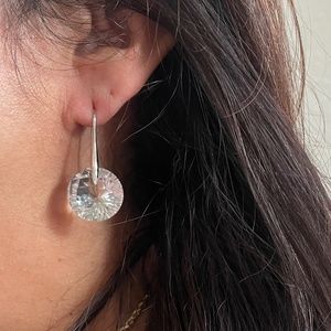 Crystal Silver Dangle earrings